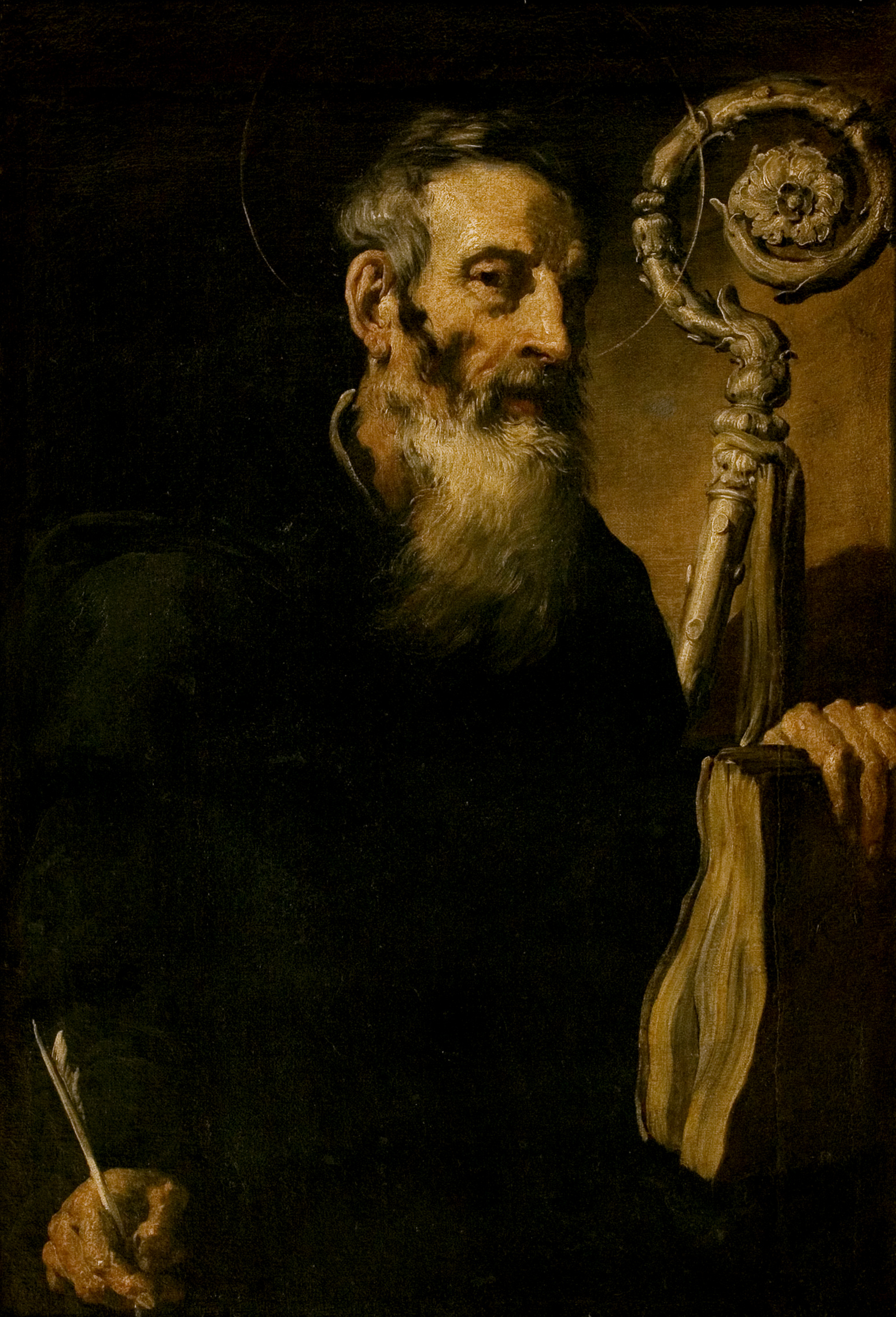Saint Benedict by Domenico Fetti (1589). Oil on canvas, National Museum in Krakow / Wikimedia Commons